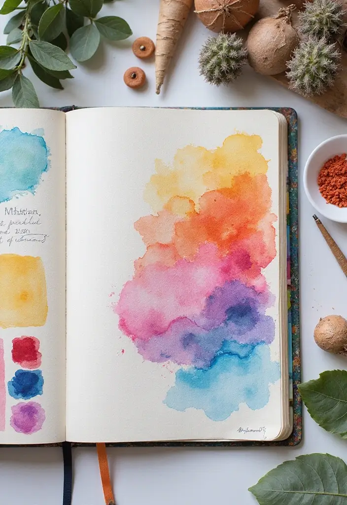 30+ DIY Pregnancy Journal Ideas That Capture Memories Beautifully - 27. Artistic Pregnancy Journal