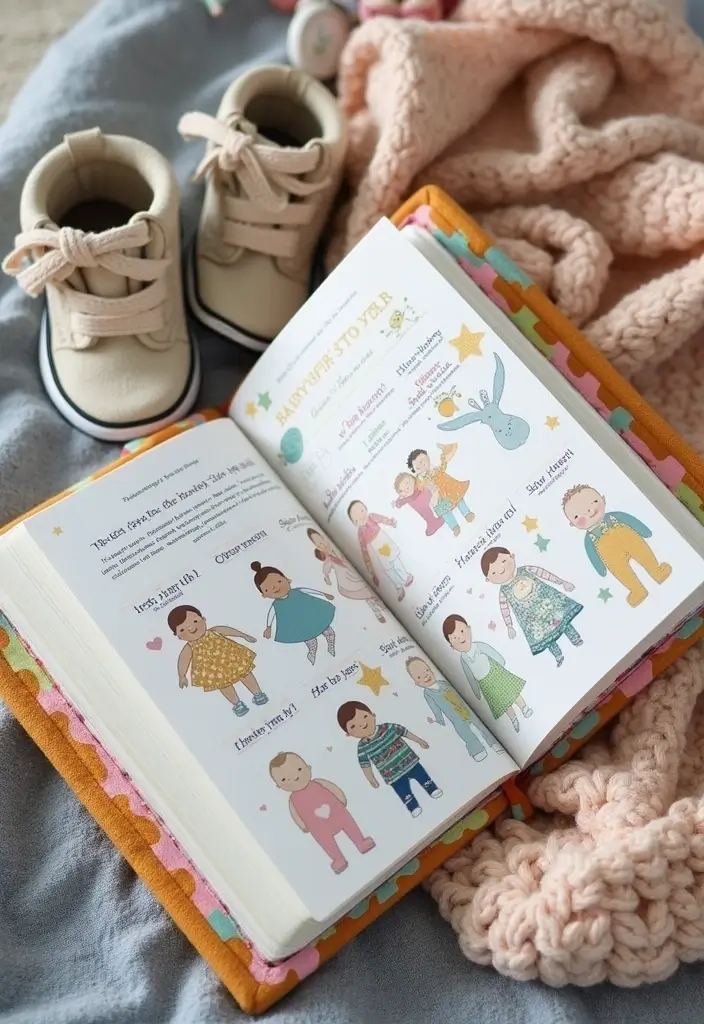30+ DIY Pregnancy Journal Ideas That Capture Memories Beautifully - 3. Handmade Baby’s First Year Journal