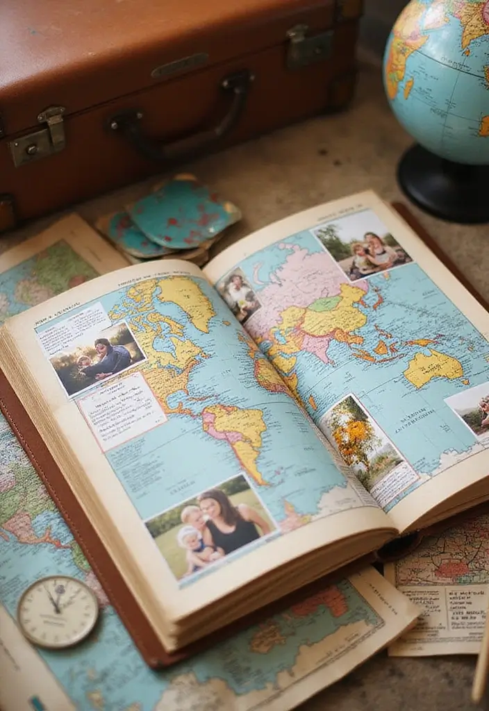 30+ DIY Pregnancy Journal Ideas That Capture Memories Beautifully - 9. Travel-Lovers Journal