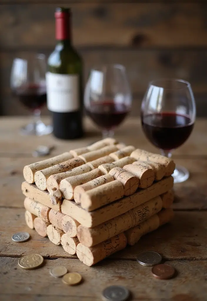 30+ DIY Savings Box Ideas That Encourage Fun and Smart Saving - 11. Customizable Wine Cork Collection