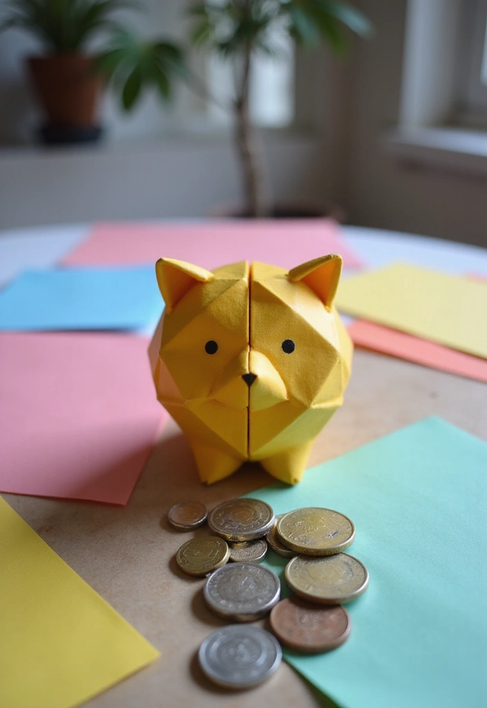 30+ DIY Savings Box Ideas That Encourage Fun and Smart Saving - 25. Origami Money Holder
