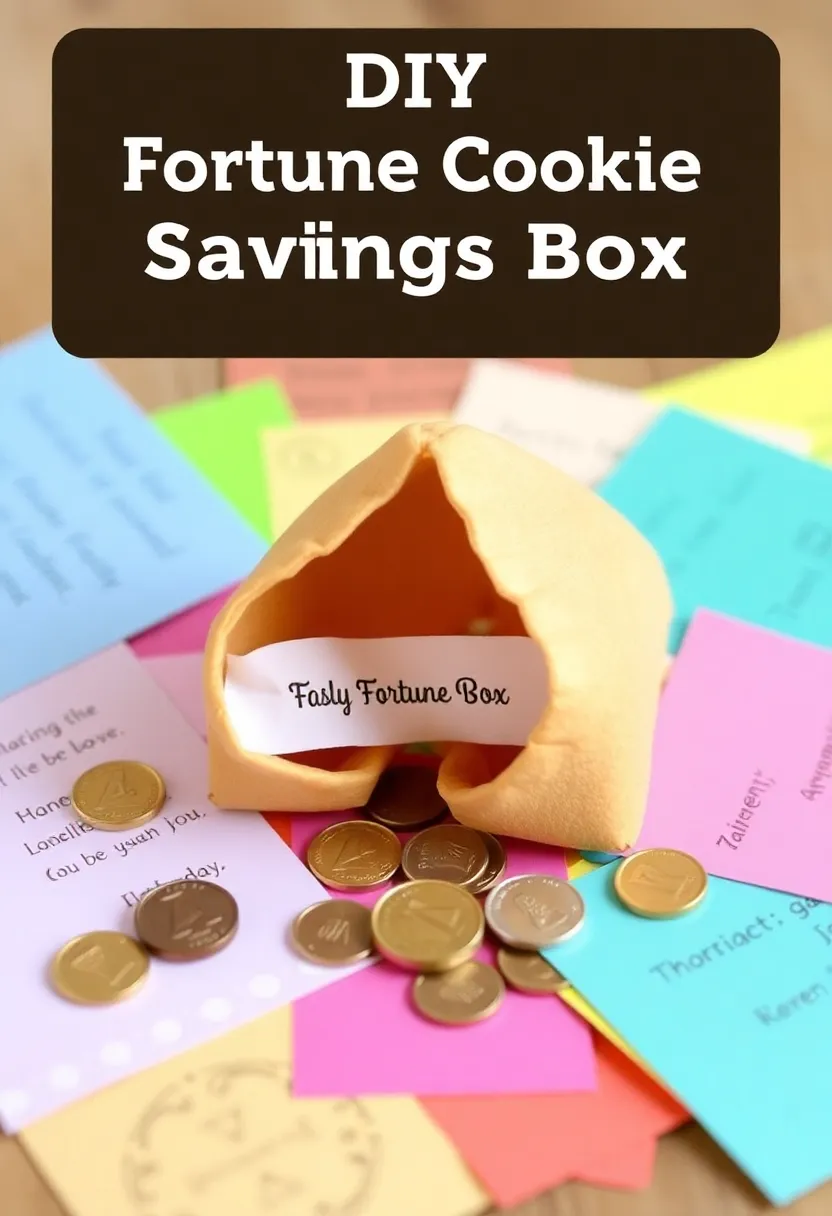 30+ DIY Savings Box Ideas That Encourage Fun and Smart Saving - 26. DIY Fortune Cookie Savings Box