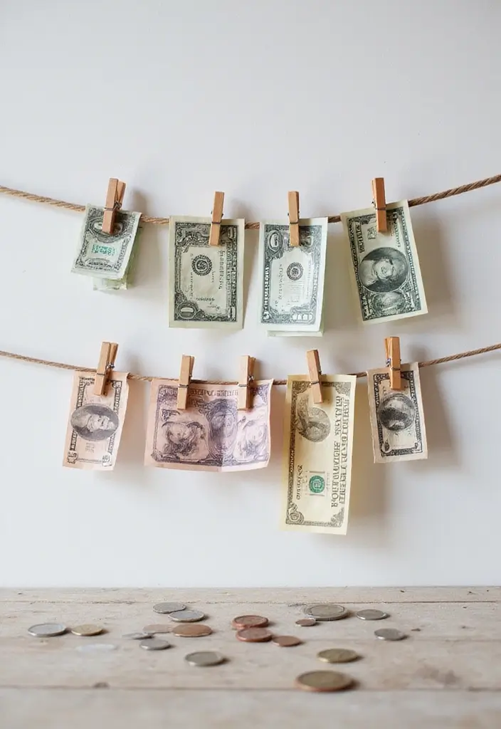 30+ DIY Savings Box Ideas That Encourage Fun and Smart Saving - 5. Cute Clothespin Money Holder