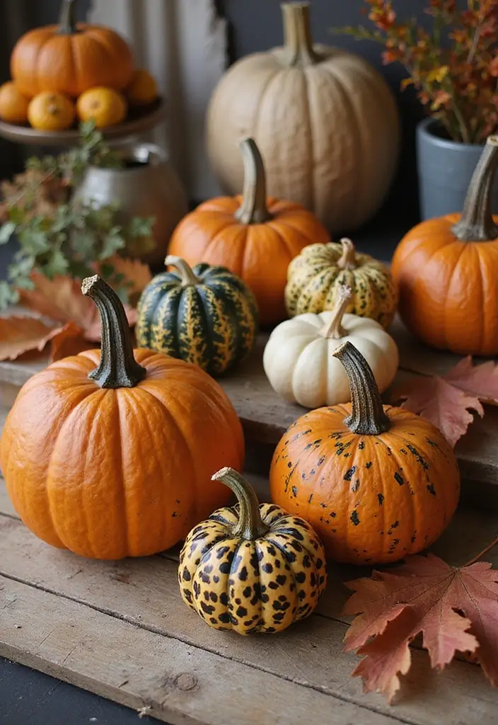 30+ Easy Creative Pumpkin Painting Ideas That Anyone Can Try at Home - 12. Animal Print Designs