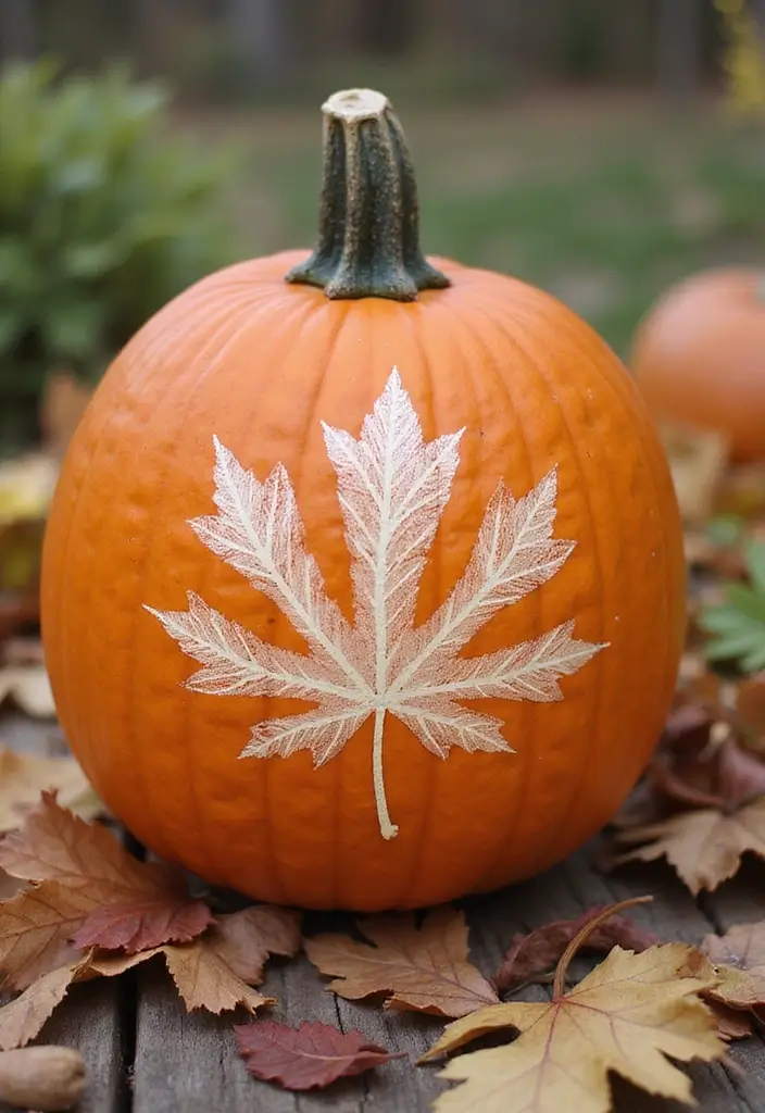 30+ Easy Creative Pumpkin Painting Ideas That Anyone Can Try at Home - 17. Nature's Canvas