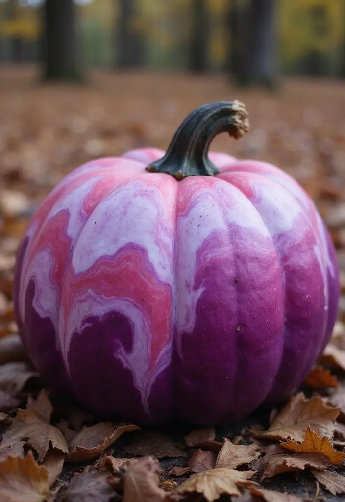 30+ Easy Creative Pumpkin Painting Ideas That Anyone Can Try at Home - 27. Gradient Color Blending