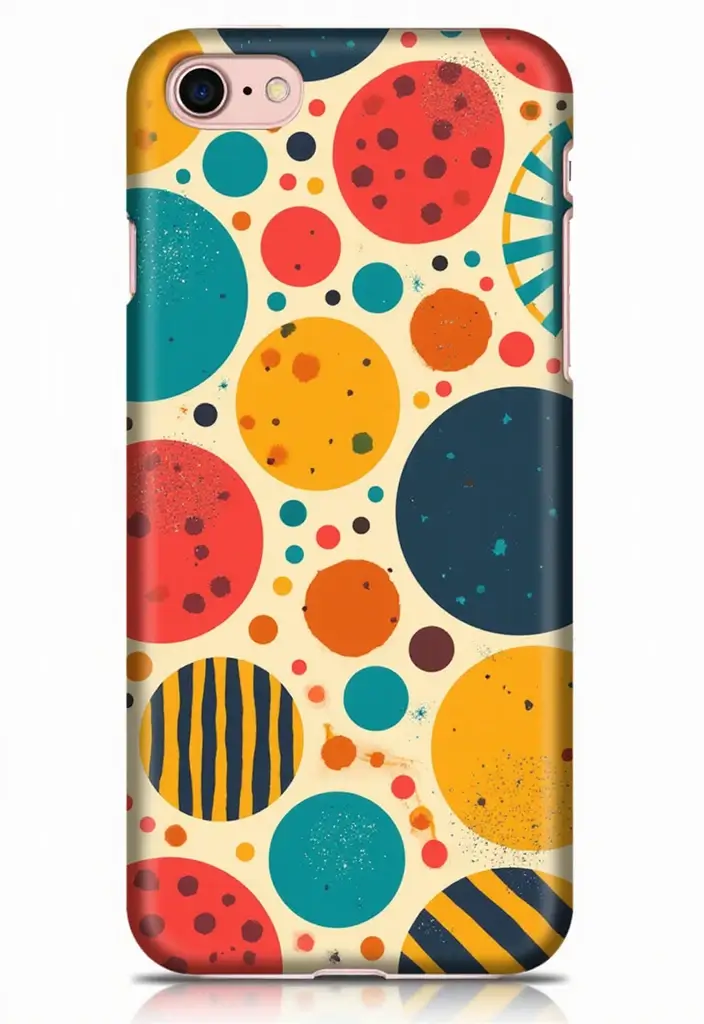 30+ Easy Phone Case Painting Ideas For Quick Customization - 17. Retro Patterns