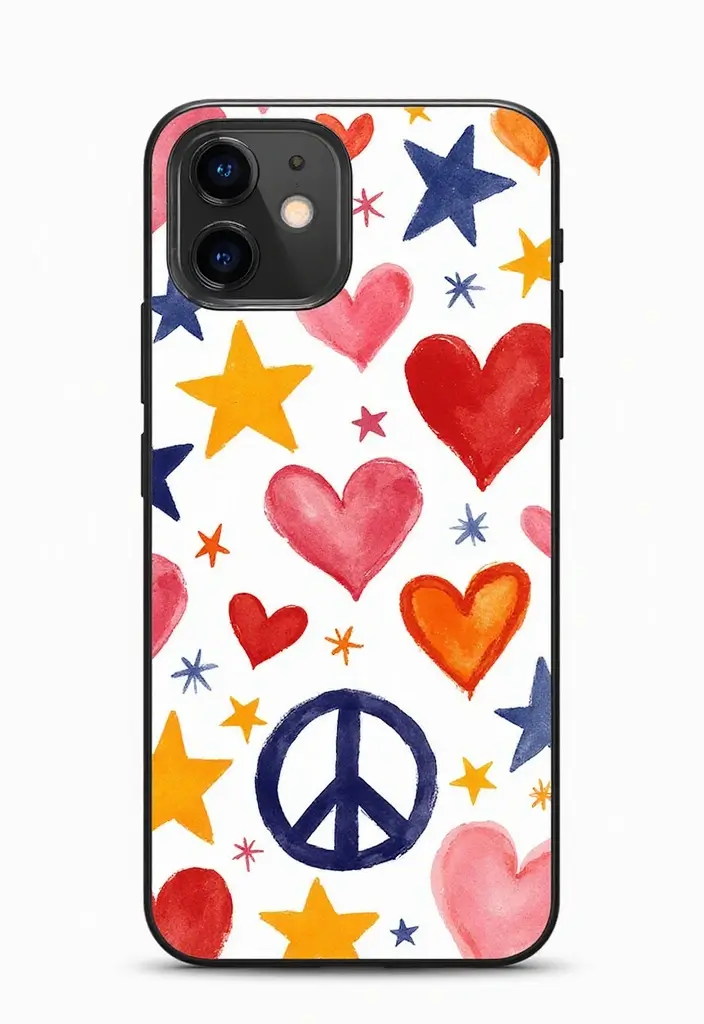 30+ Easy Phone Case Painting Ideas For Quick Customization - 20. Iconic Symbols
