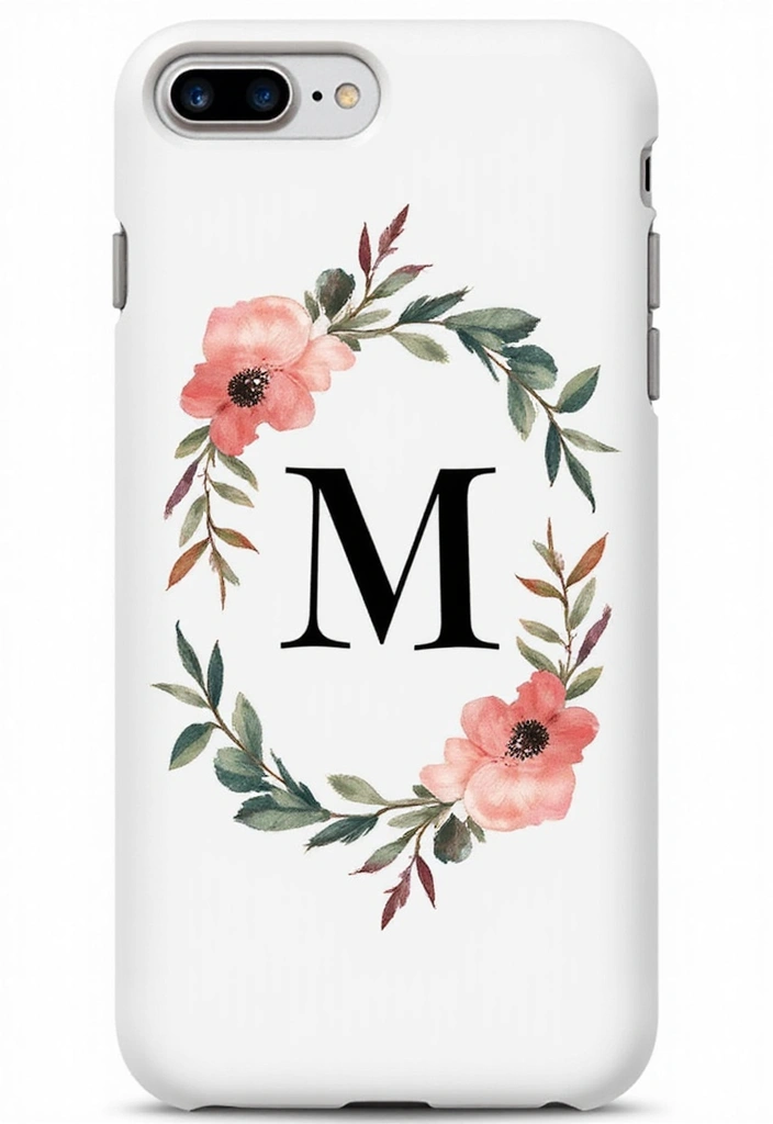 30+ Easy Phone Case Painting Ideas For Quick Customization - 25. Personal Monograms