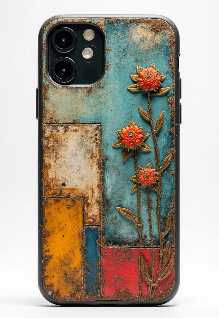 30+ Easy Phone Case Painting Ideas For Quick Customization - 28. Mixed Media