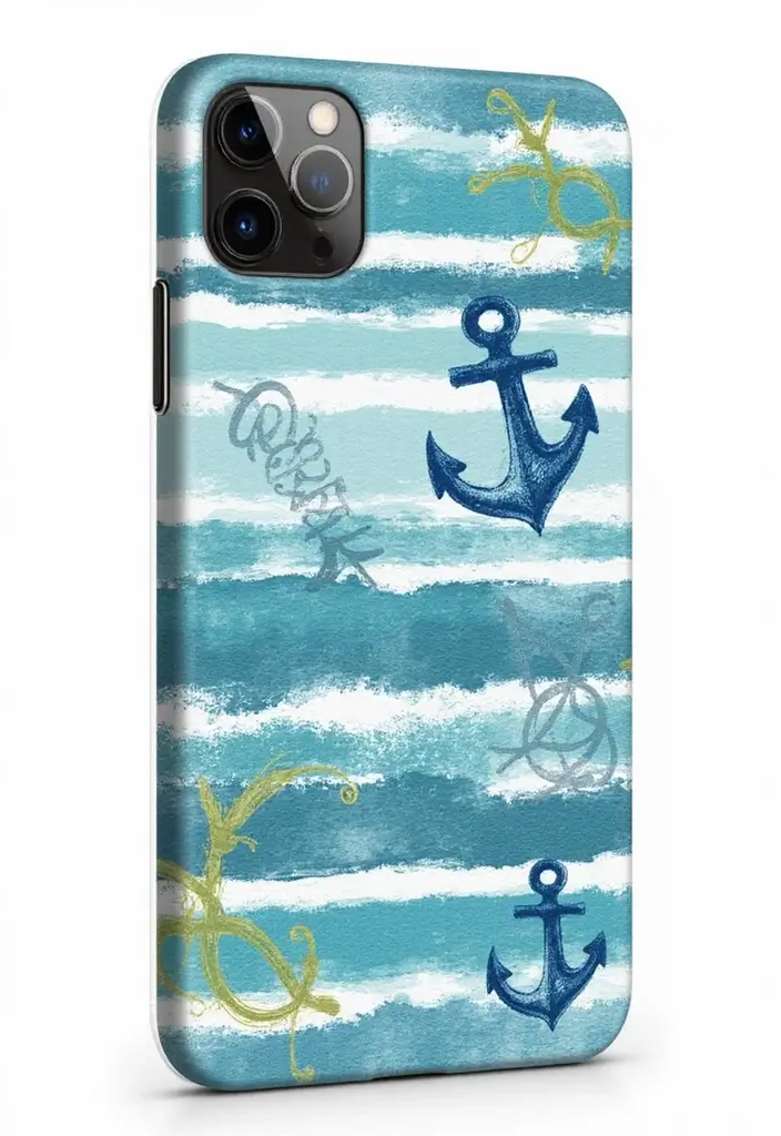 30+ Easy Phone Case Painting Ideas For Quick Customization - 9. Nautical Themes