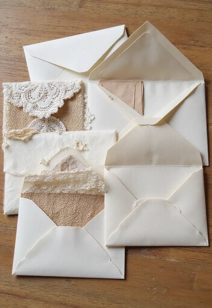 30+ Envelopes Decoration Ideas That Make Mail Fun, Cute, and Creative - 10. Fun Texture