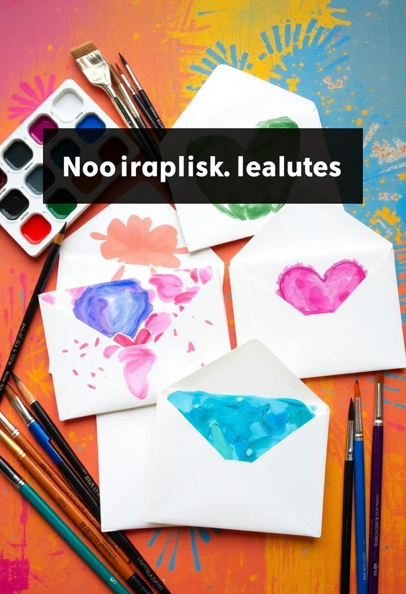 30+ Envelopes Decoration Ideas That Make Mail Fun, Cute, and Creative - 23. Hand-Painted Designs