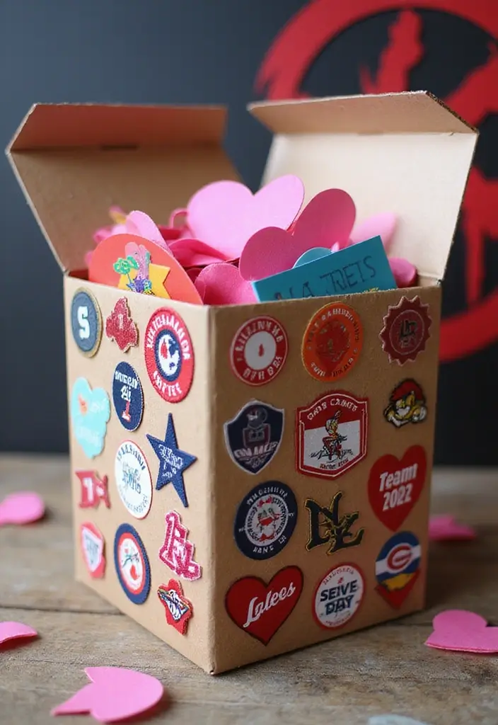 30+ Football Valentine Box Ideas That Are Perfect for Fans - 14. Sports Team Valentine Box