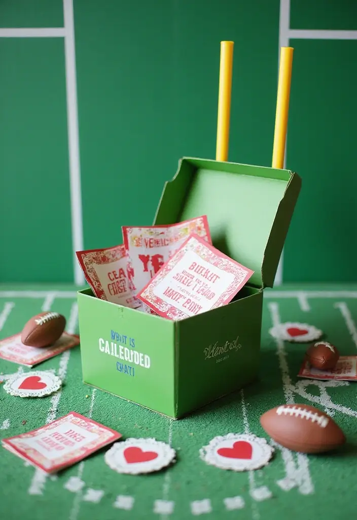 30+ Football Valentine Box Ideas That Are Perfect for Fans - 15. Playing Field Love Box
