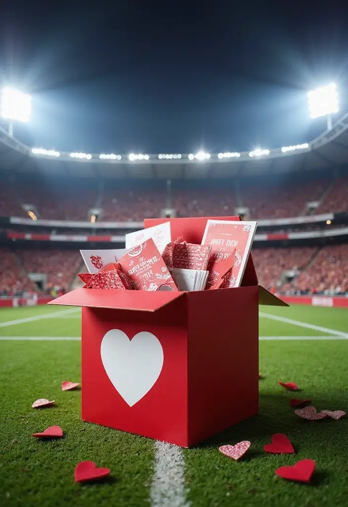 30+ Football Valentine Box Ideas That Are Perfect for Fans - 18. Football MatchDay Box