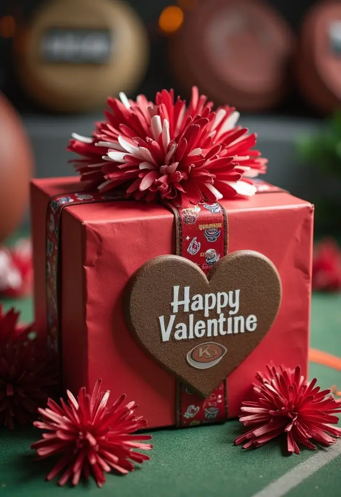 30+ Football Valentine Box Ideas That Are Perfect for Fans - 2. Team Spirit Love Box