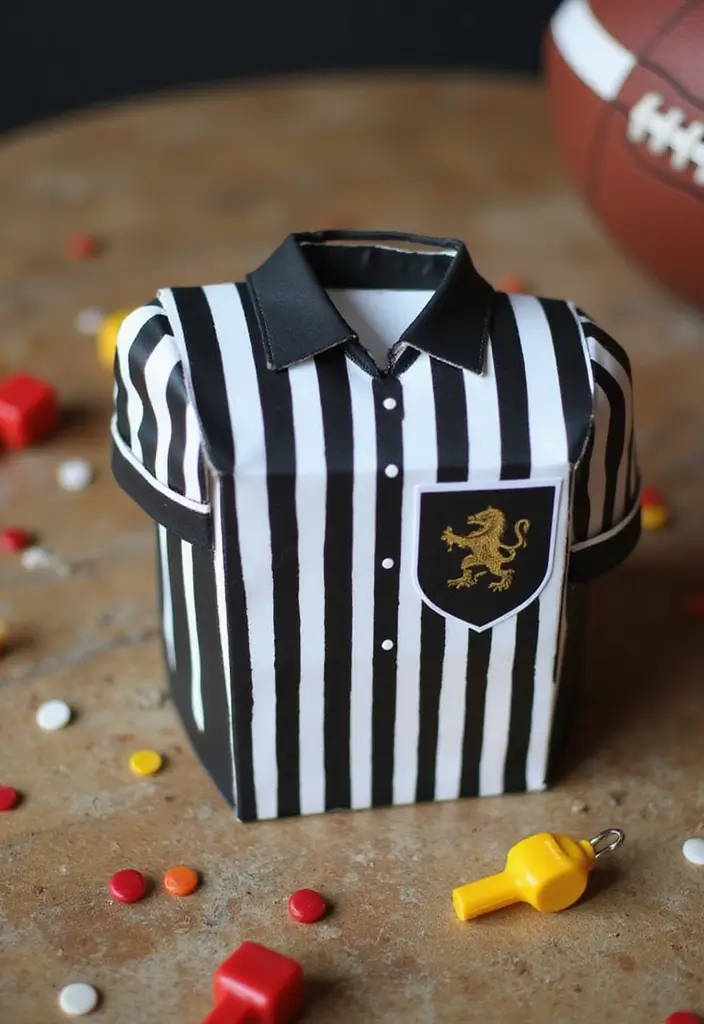 30+ Football Valentine Box Ideas That Are Perfect for Fans - 7. Referee’s Love Box