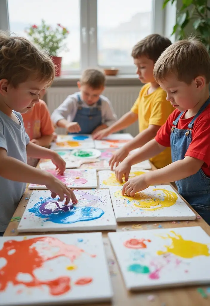 30+ Fun Craft Ideas That Bring Joy and Creativity to Any Day - 24. Paint Pour Art