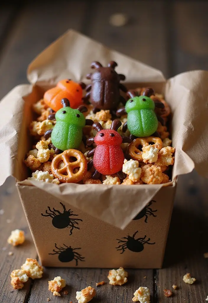 30+ Halloween Box Ideas That Make Festive Treats Fun and Spooky - 5. Creepy Crawly Treat Box