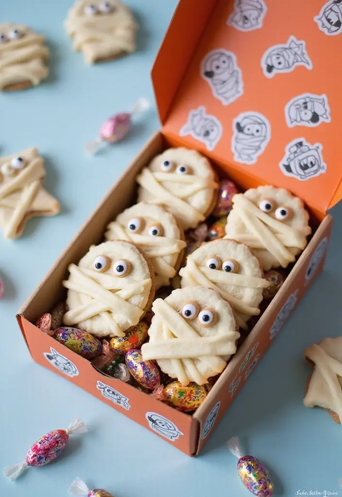 30+ Halloween Box Ideas That Make Festive Treats Fun and Spooky - 9. Mummy Treats Box