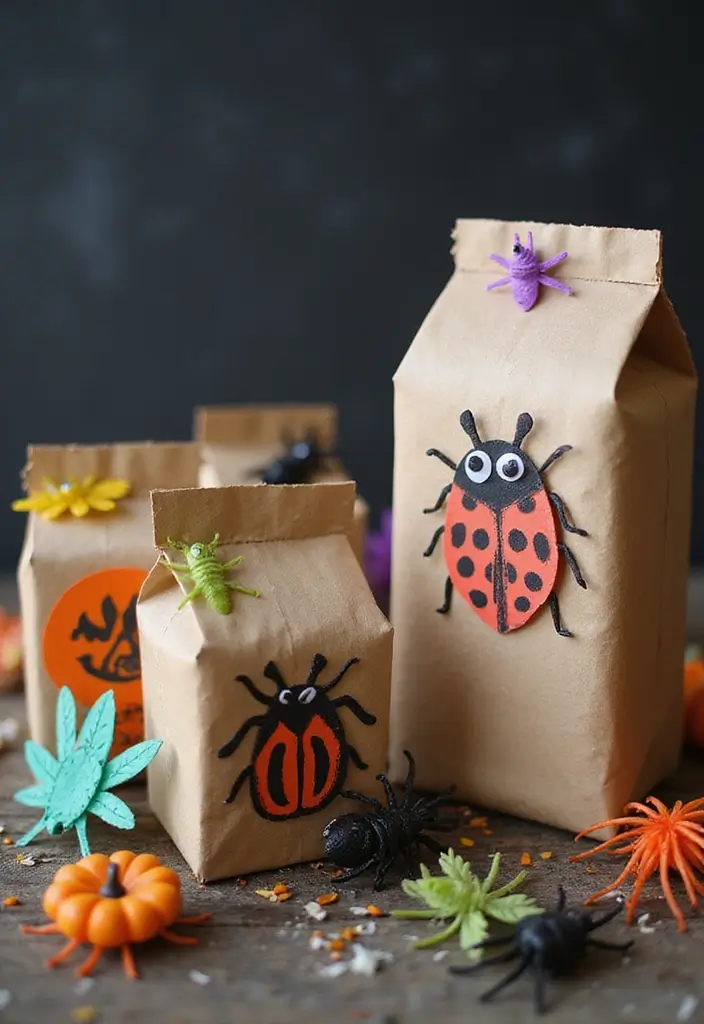 30+ Halloween Juice Box Ideas That Are Spooky Fun for Kids - 11. Creepy Crawlies Juice Boxes