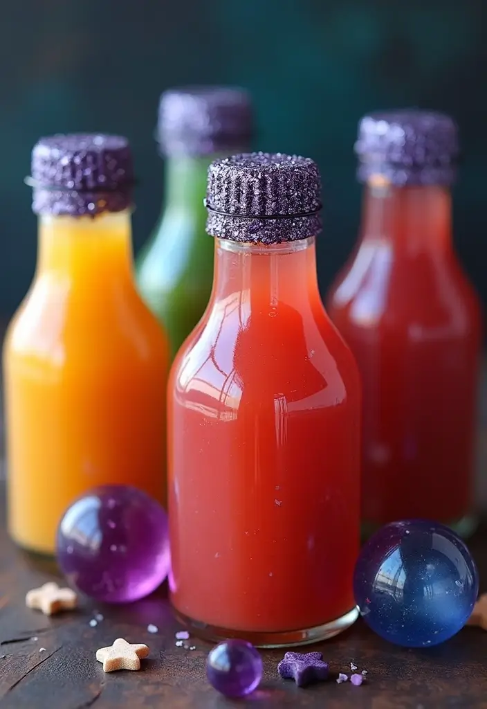 30+ Halloween Juice Box Ideas That Are Spooky Fun for Kids - 12. Potion Bottle Juice Boxes
