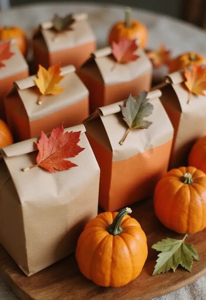30+ Halloween Juice Box Ideas That Are Spooky Fun for Kids - 13. Autumn Leaves Juice Boxes