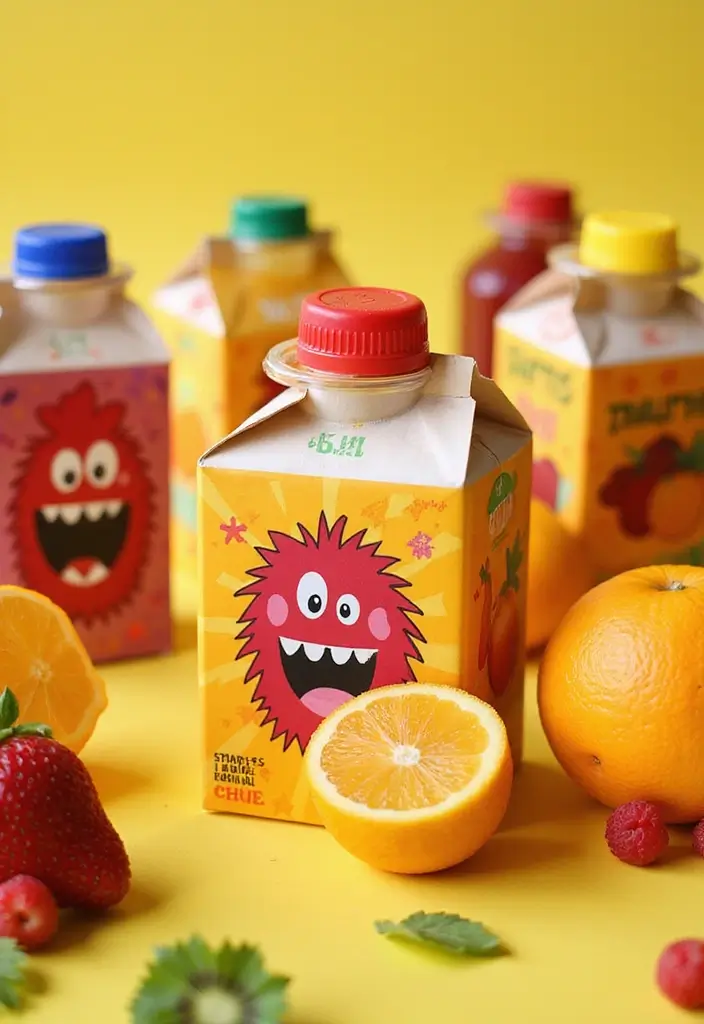 30+ Halloween Juice Box Ideas That Are Spooky Fun for Kids - 23. Frightening Fruit Juice Boxes