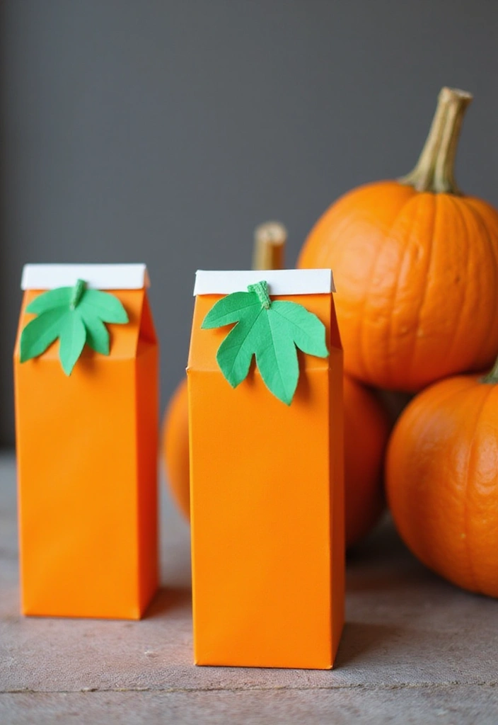 30+ Halloween Juice Box Ideas That Are Spooky Fun for Kids - 3. Pumpkin Juice Boxes