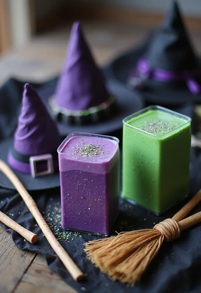 30+ Halloween Juice Box Ideas That Are Spooky Fun for Kids - 4. Witch's Brew Juice Boxes