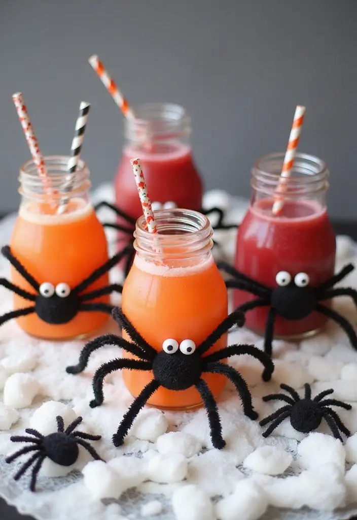 30+ Halloween Juice Box Ideas That Are Spooky Fun for Kids - 6. Spider Juice Boxes