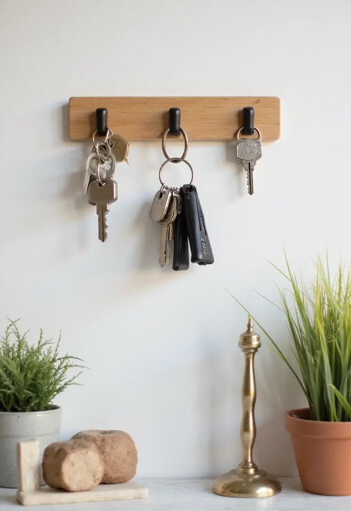 30+ Ice Sticks Craft Ideas That Turn Popsicles Into Creative Art - 14. Popsicle Stick Key Holders