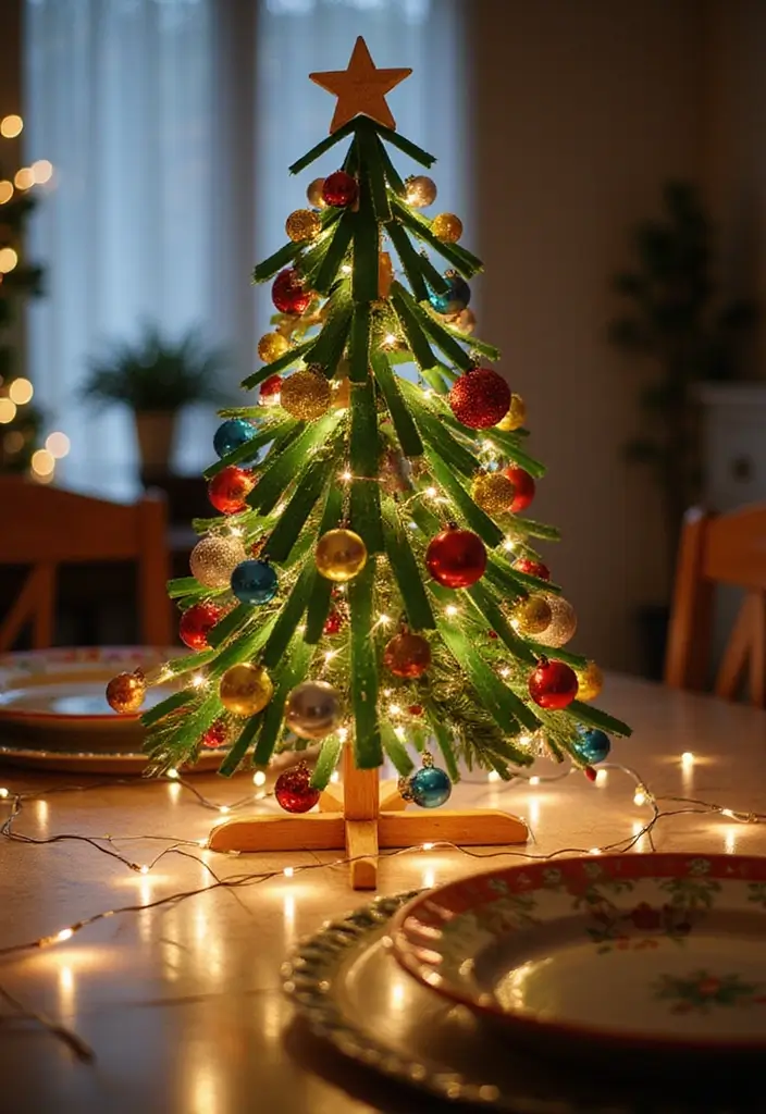 30+ Ice Sticks Craft Ideas That Turn Popsicles Into Creative Art - 26. Popsicle Stick Christmas Trees