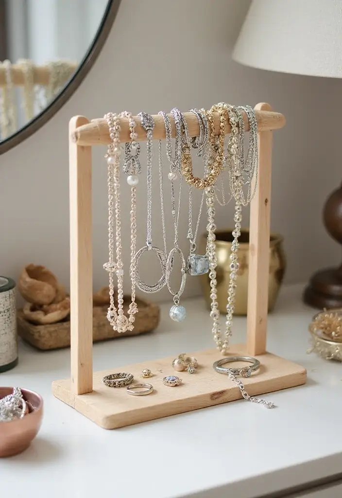 30+ Ice Sticks Craft Ideas That Turn Popsicles Into Creative Art - 5. Popsicle Stick Jewelry Holders