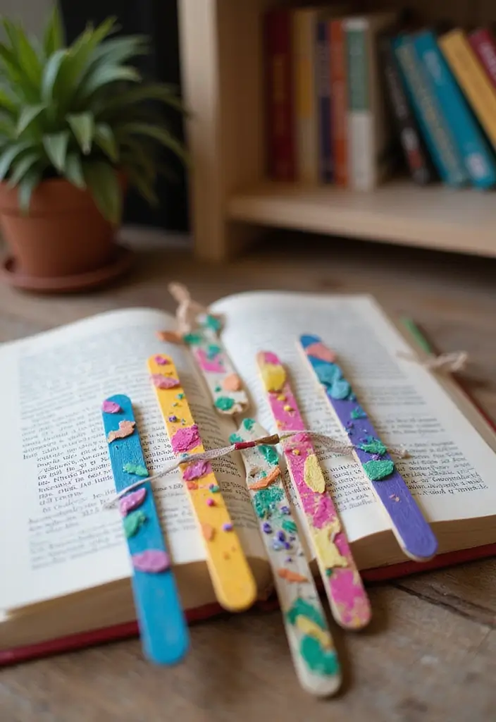 30+ Ice Sticks Craft Ideas That Turn Popsicles Into Creative Art - 8. Popsicle Stick Bookmarks