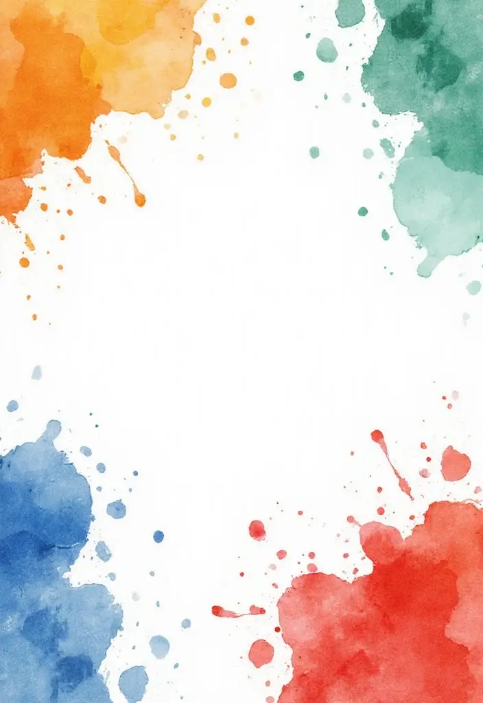 30+ Journal Decoration Ideas That Personalize Your Notebooks Beautifully - 19. Artistic Color Splashes