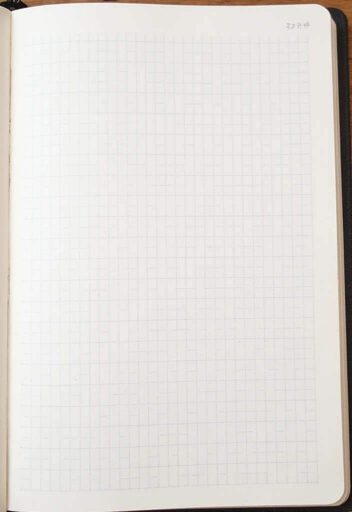 30+ Journal Decoration Ideas That Personalize Your Notebooks Beautifully - 20. Creative Use of Graph Paper