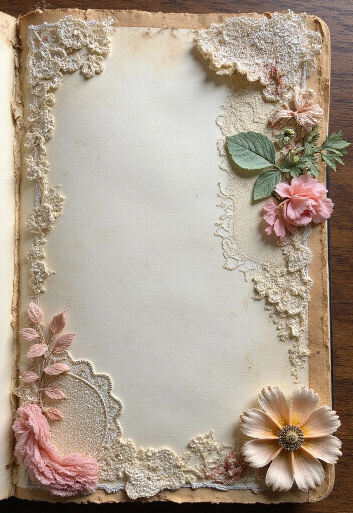 30+ Journal Decoration Ideas That Personalize Your Notebooks Beautifully - 22. Textural Elements