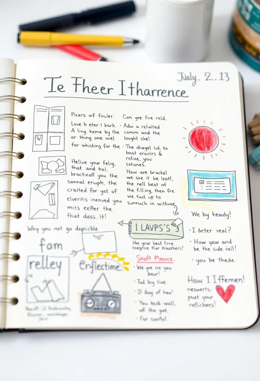 30+ Journal Decoration Ideas That Personalize Your Notebooks Beautifully - 23. Theme-Based Challenges