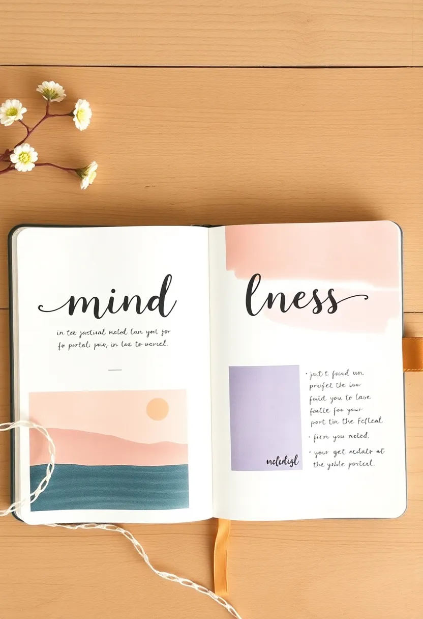 30+ Journal Decoration Ideas That Personalize Your Notebooks Beautifully - 30. Mindfulness Pages