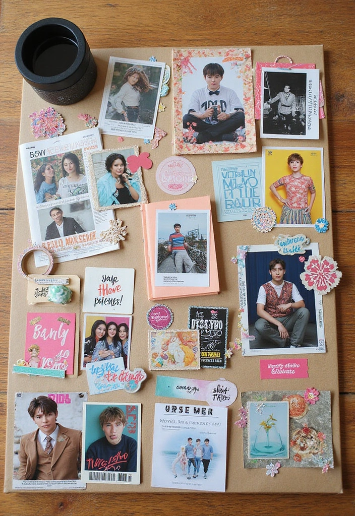 30+ Kpop Journal Ideas That Are Fun, Creative, and Trendy - 1. Kpop Mood Board Layout
