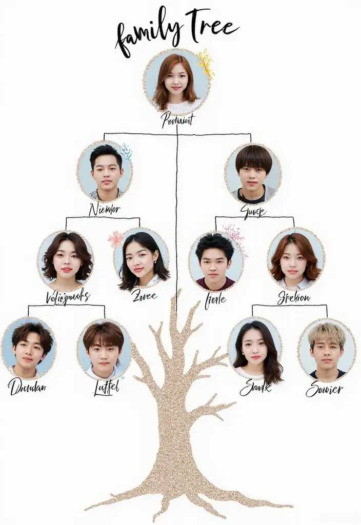 30+ Kpop Journal Ideas That Are Fun, Creative, and Trendy - 11. Kpop Family Tree