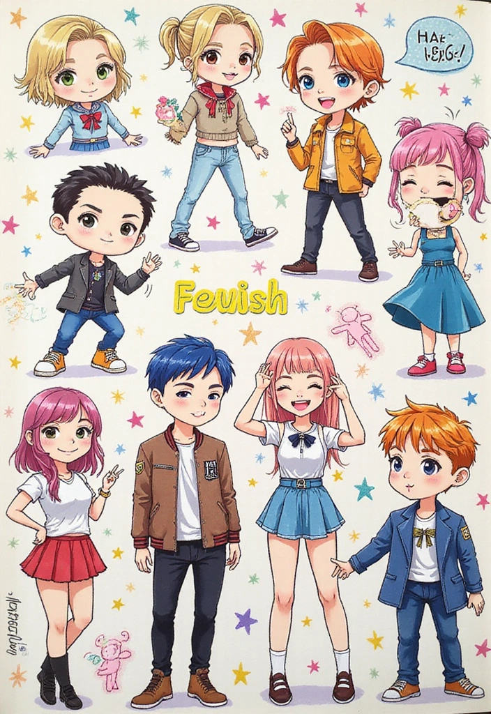 30+ Kpop Journal Ideas That Are Fun, Creative, and Trendy - 19. Kpop Themed Doodles