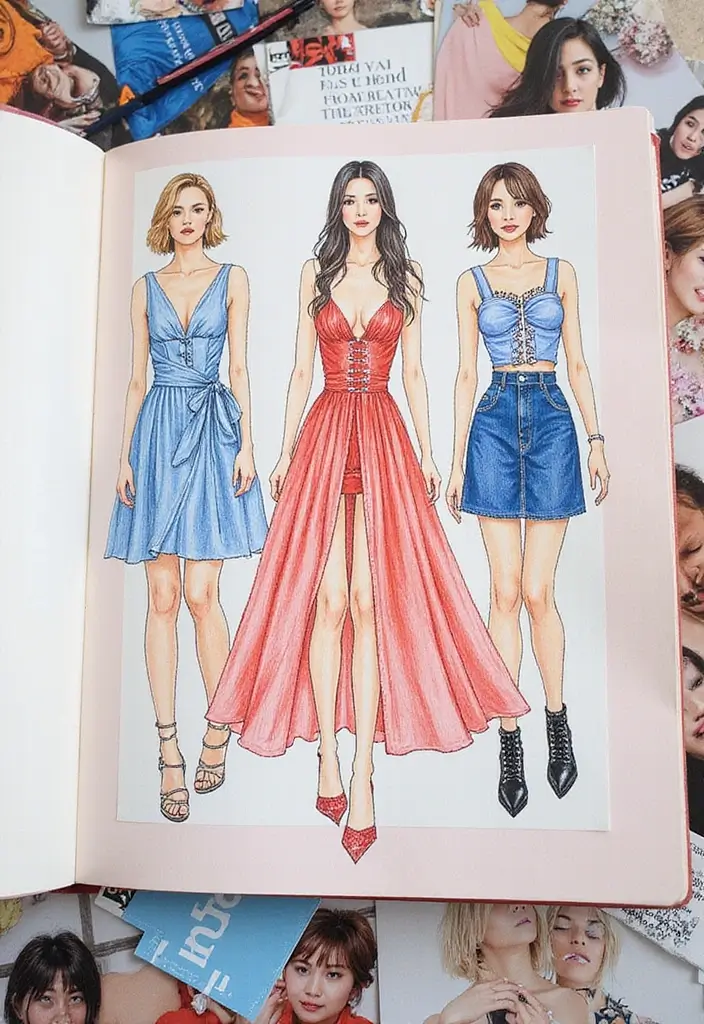 30+ Kpop Journal Ideas That Are Fun, Creative, and Trendy - 9. Kpop Fashion Inspiration