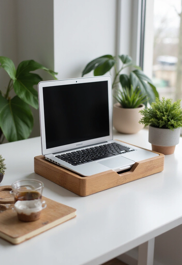 30+ Laptop Decoration Ideas That Make Tech Stylish, Fun, and Personalized - 21. Eco-Conscious Laptop Docks