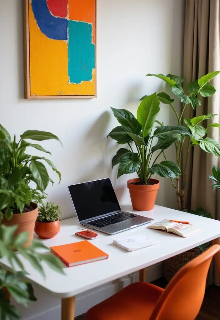 30+ Laptop Decoration Ideas That Make Tech Stylish, Fun, and Personalized - 27. Bold Color Accent Pieces