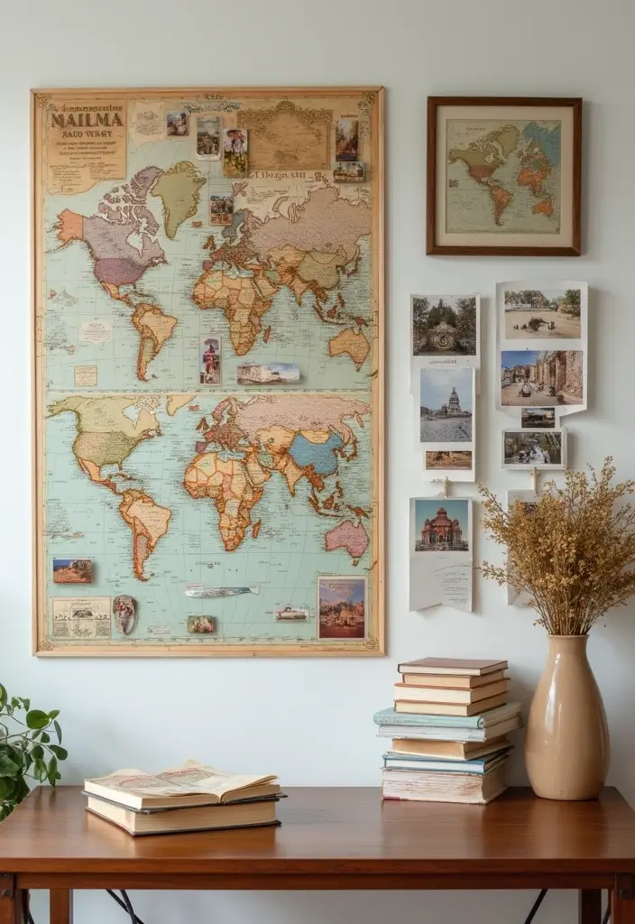 30+ Memories Journal Ideas That Preserve Your Favorite Moments Beautifully - 14. Themed memory walls