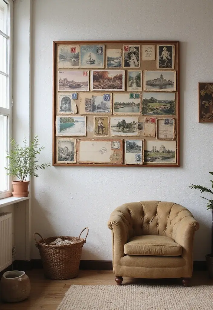 30+ Memories Journal Ideas That Preserve Your Favorite Moments Beautifully - 17. Vintage postcard collection