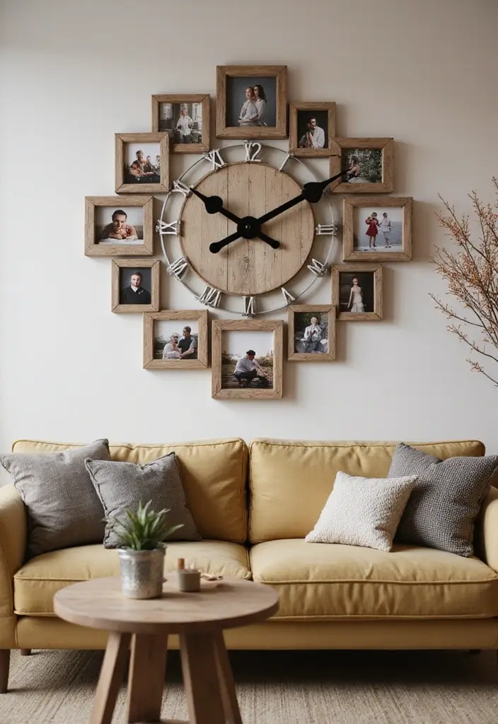 30+ Memories Journal Ideas That Preserve Your Favorite Moments Beautifully - 25. Personalized wall clock with memories